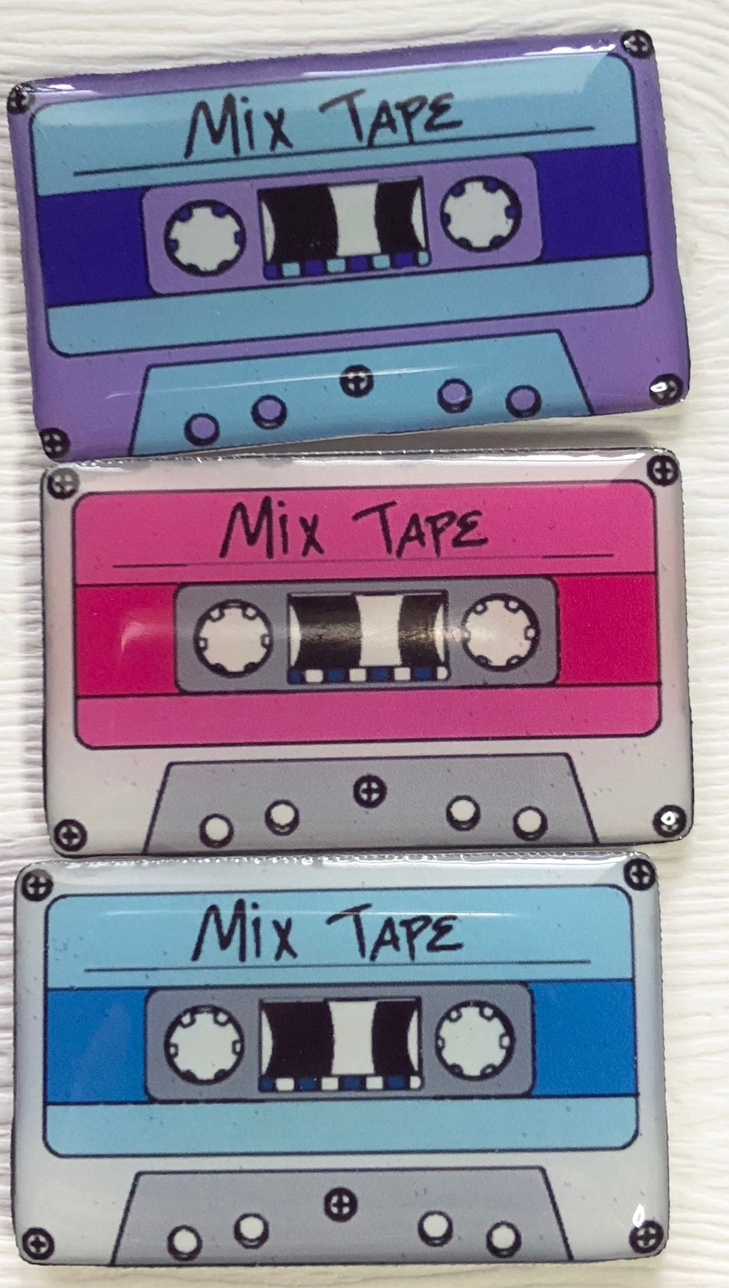 Mixed Tape and Stereo Box Xray Markers Customized with Initials