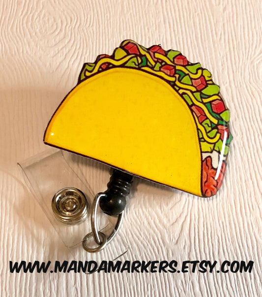 badge Reel Taco Plain
