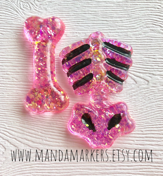 Xray Markers Skeleton and Bone Customized with 2 Initials