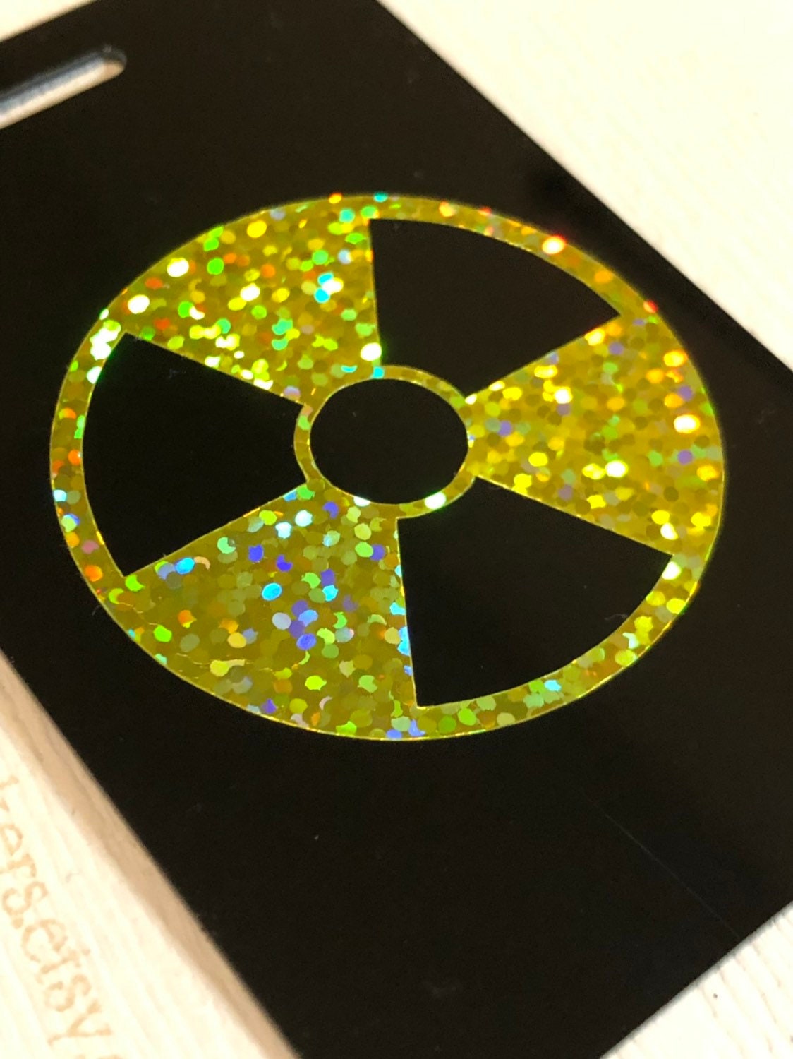 Rad Pad for Holding Xray Markers Holographic Radiation Symbol