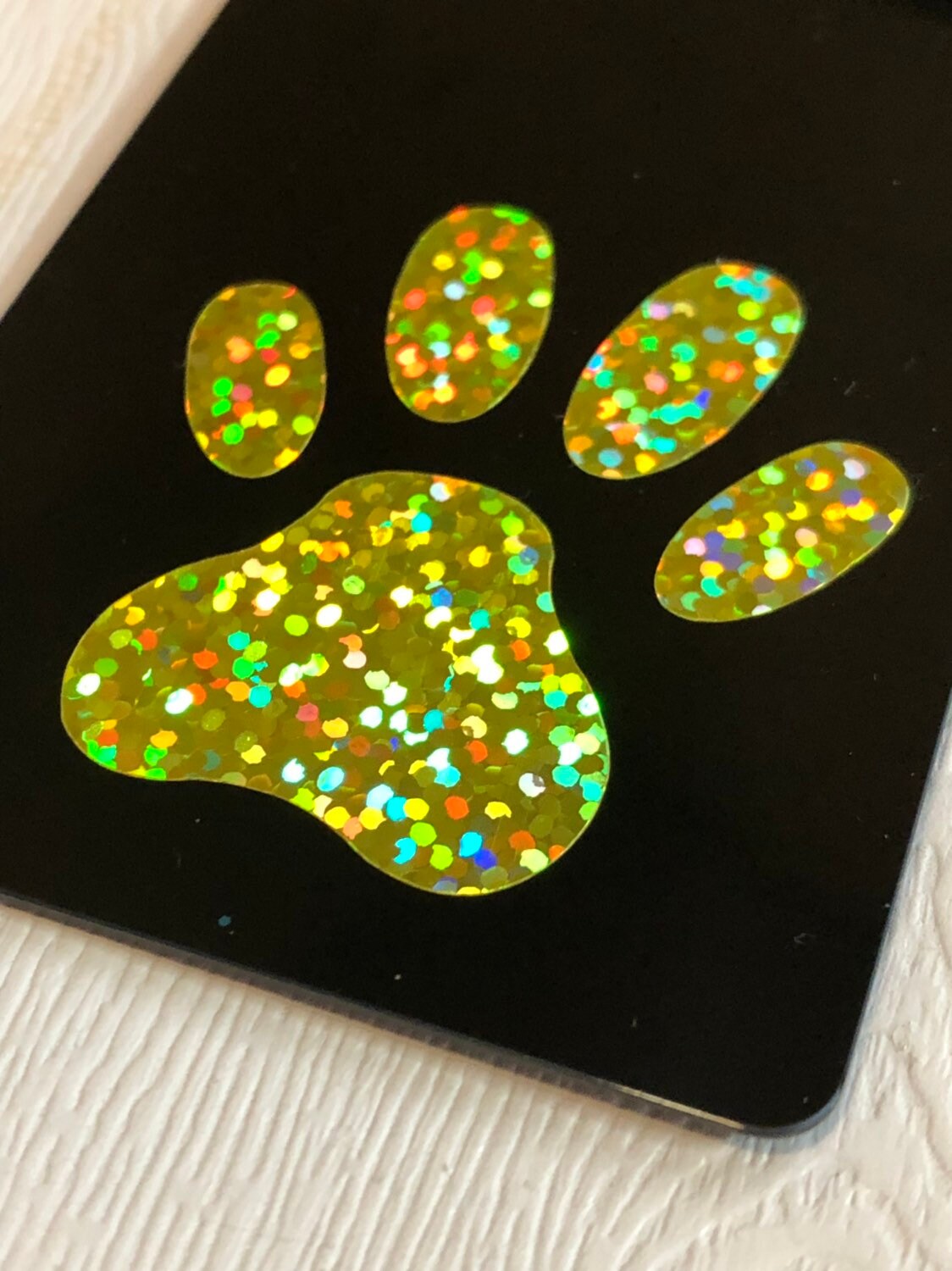 Rad Pad for Holding Xray Markers Holographic Paw Print