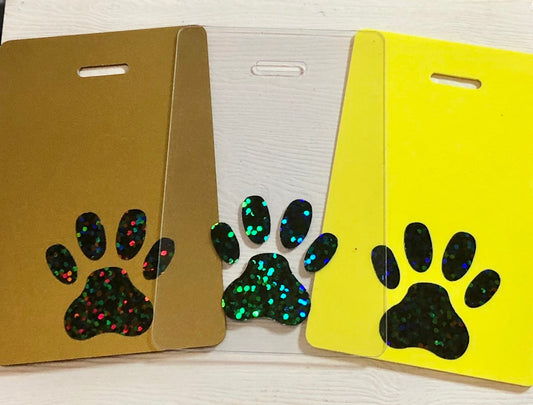 Rad Pad for Holding Xray Markers Holographic Paw Print