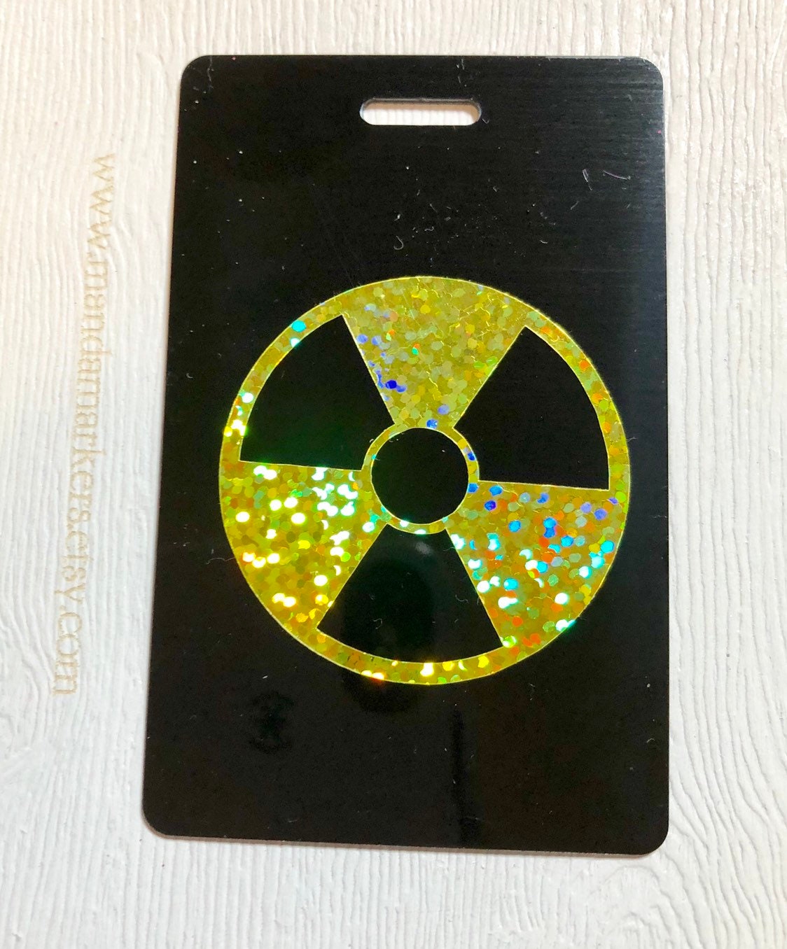 Rad Pad for Holding Xray Markers Holographic Radiation Symbol