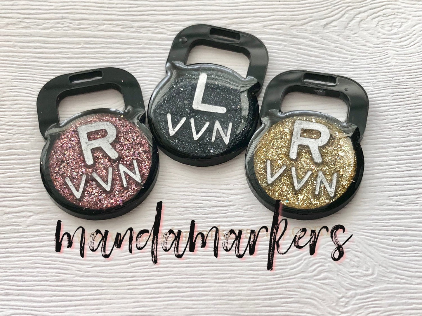 Kettlebell Xray Markers Customized with 2-3 Initials