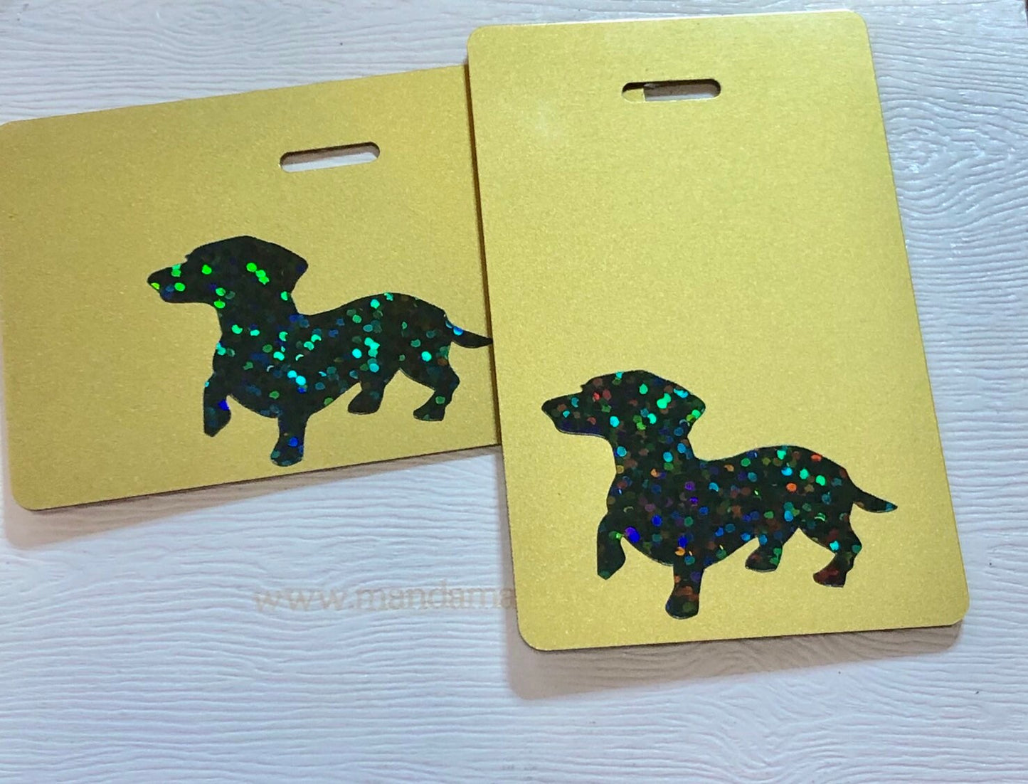 Rad Pad for Holding Xray Markers Holographic Dachsund