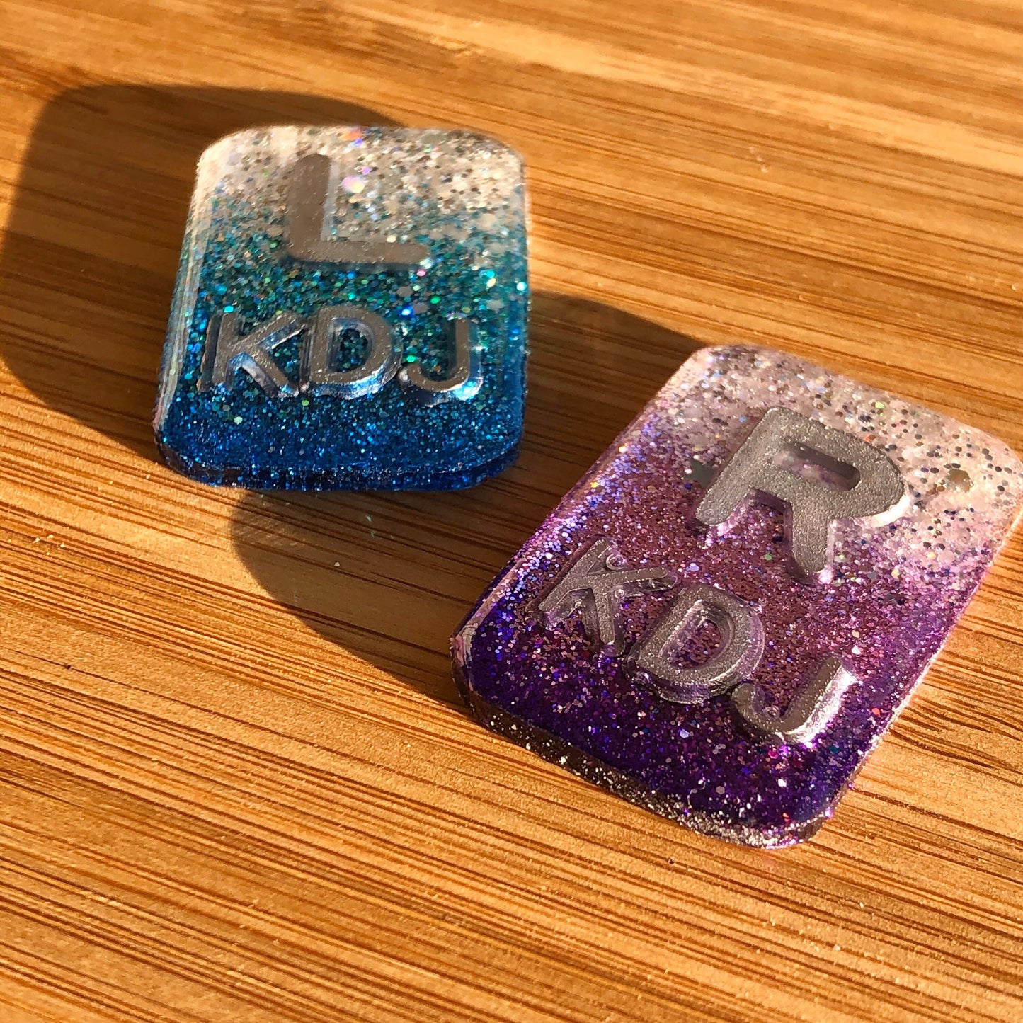 Ombre Xray Markers Rectangle Purple and Blue Customized with Initials
