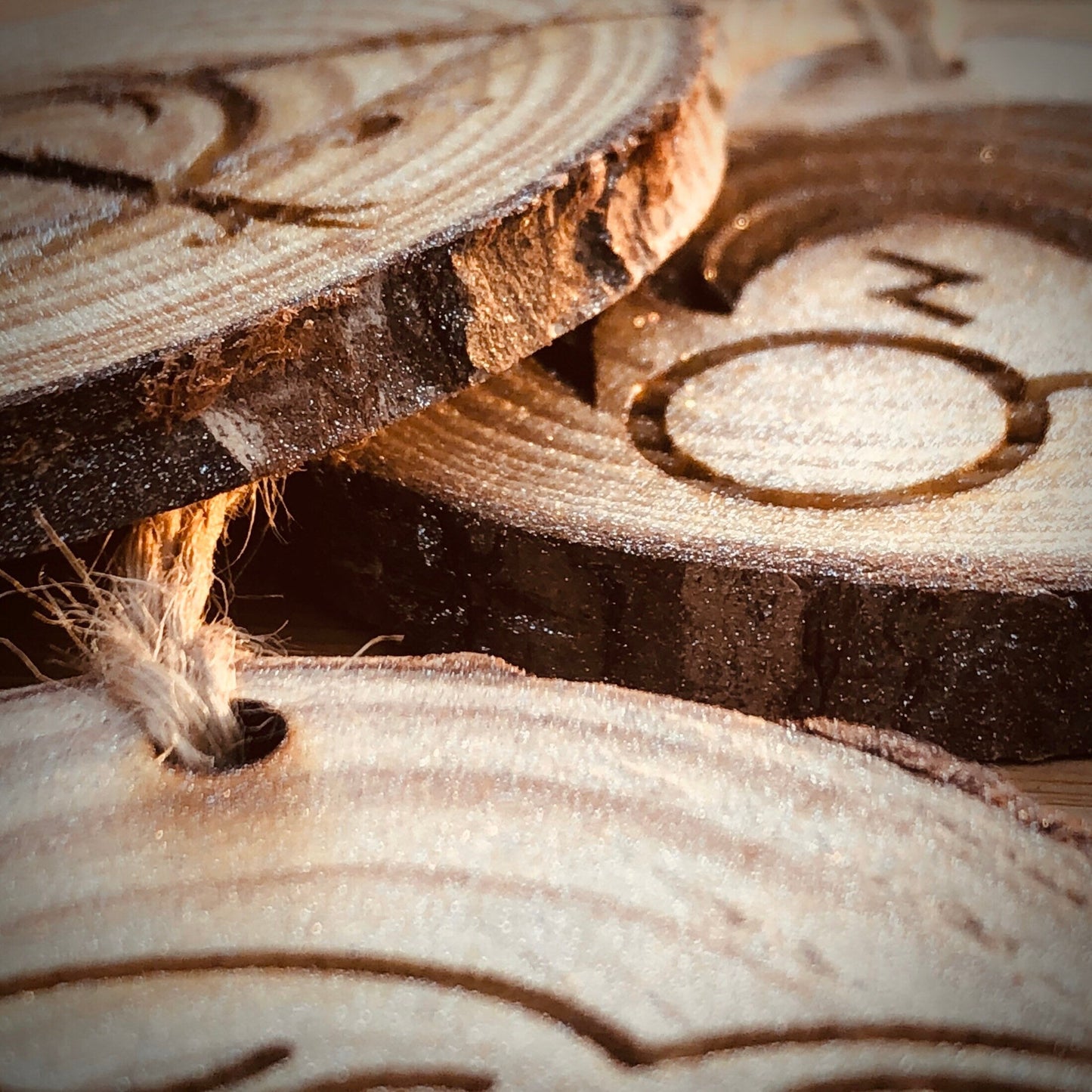 Wooden Slice Custom Photo Christmas Ornament