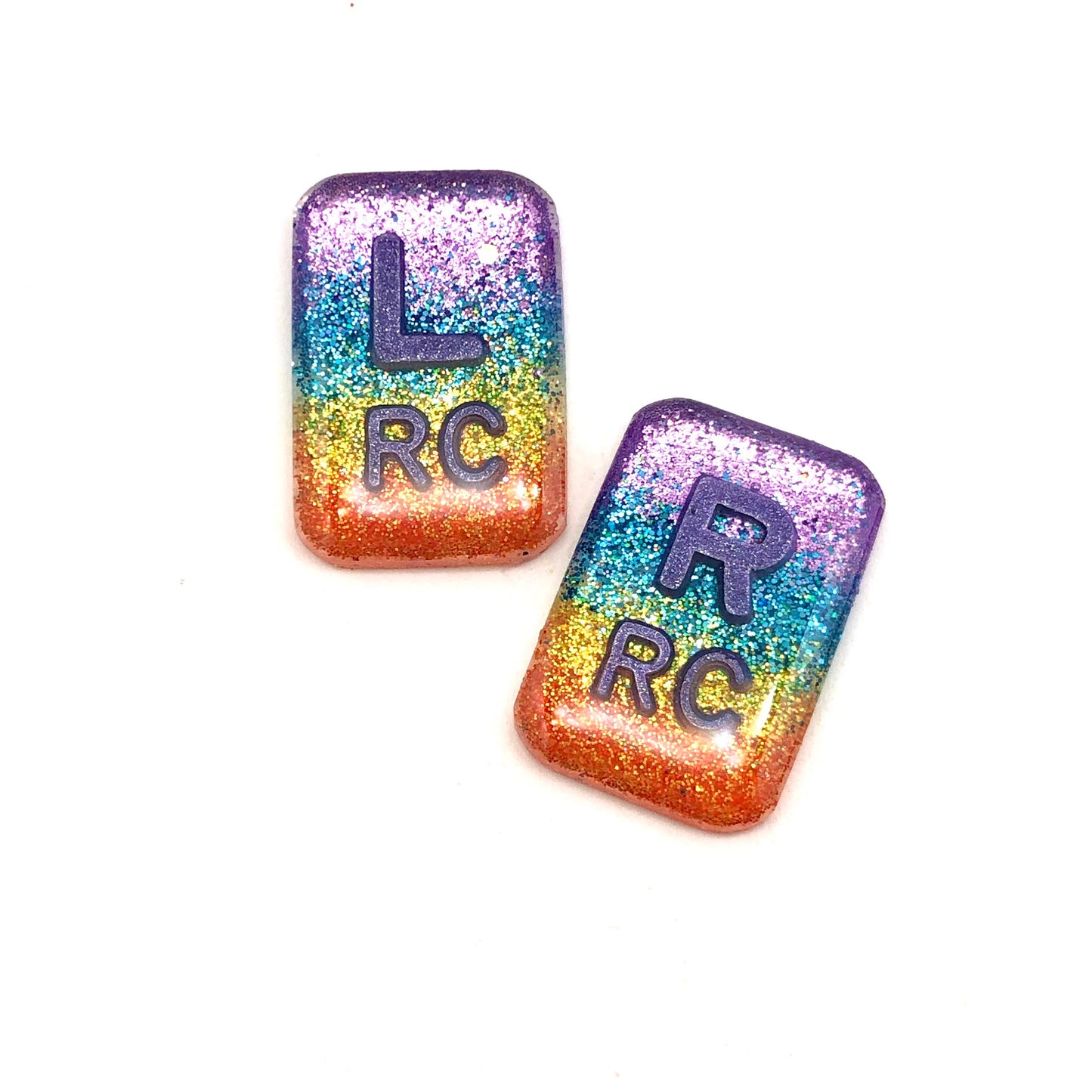 Florida Sunset Ombre Xray Markers Rectangle Customized with Initials