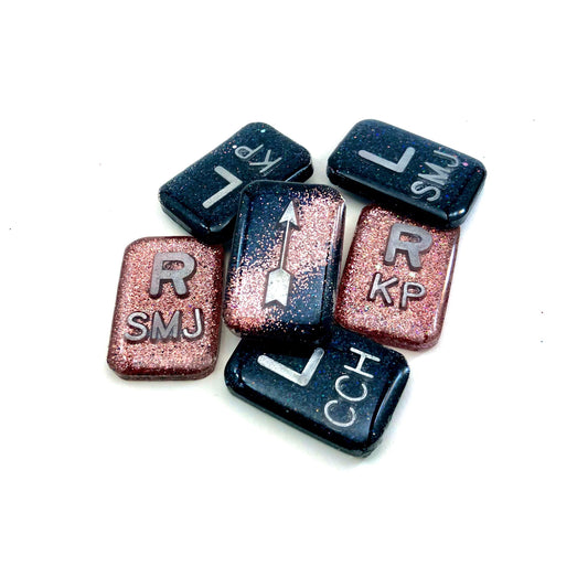Xray Markers Rose Gold and Black optional Arrow and Initials