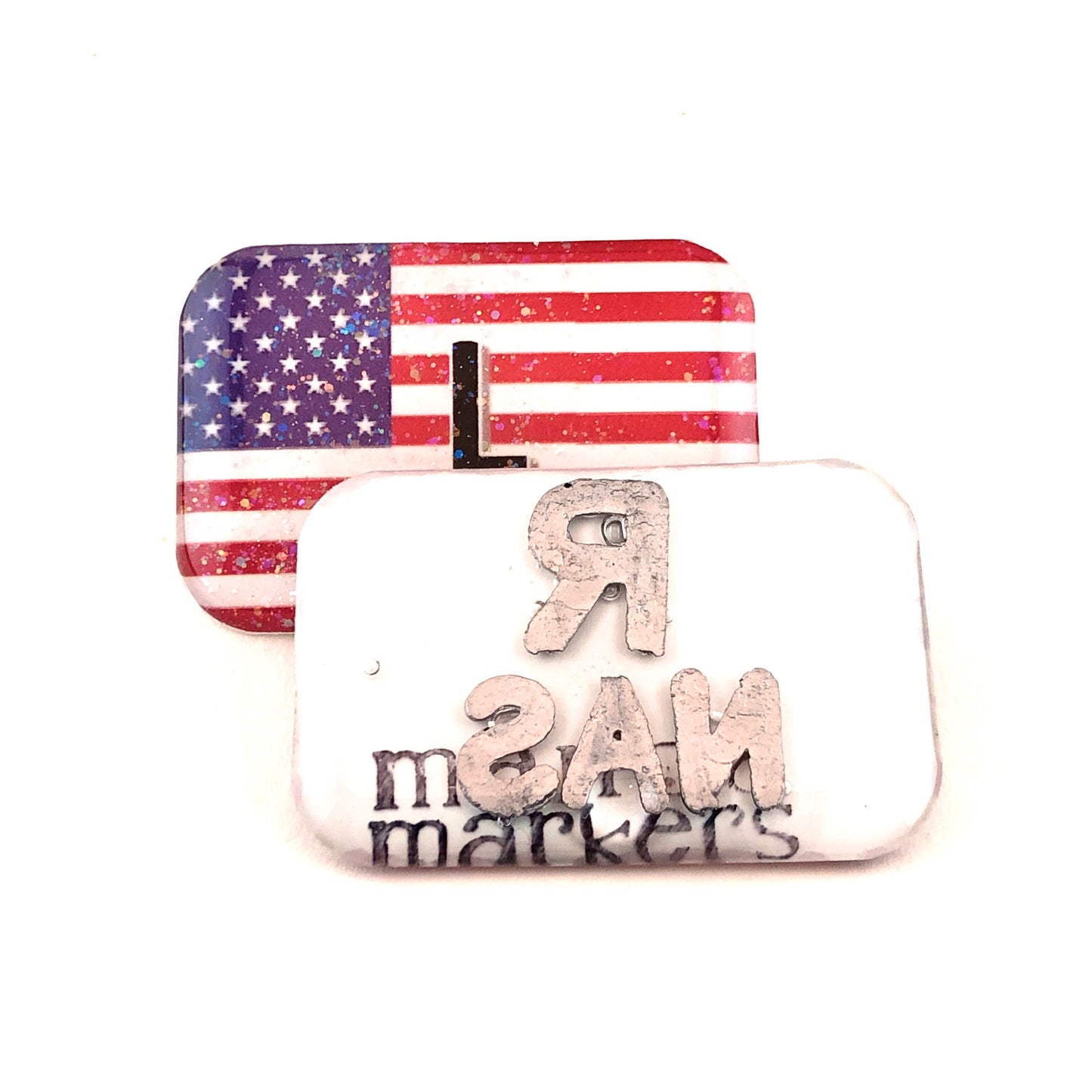 Xray Markers American Flag Customized with Initials