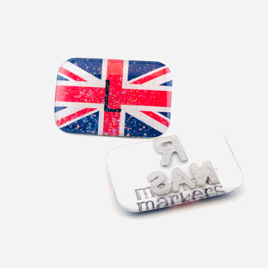 British Flag Xray Markers Customized with Initials