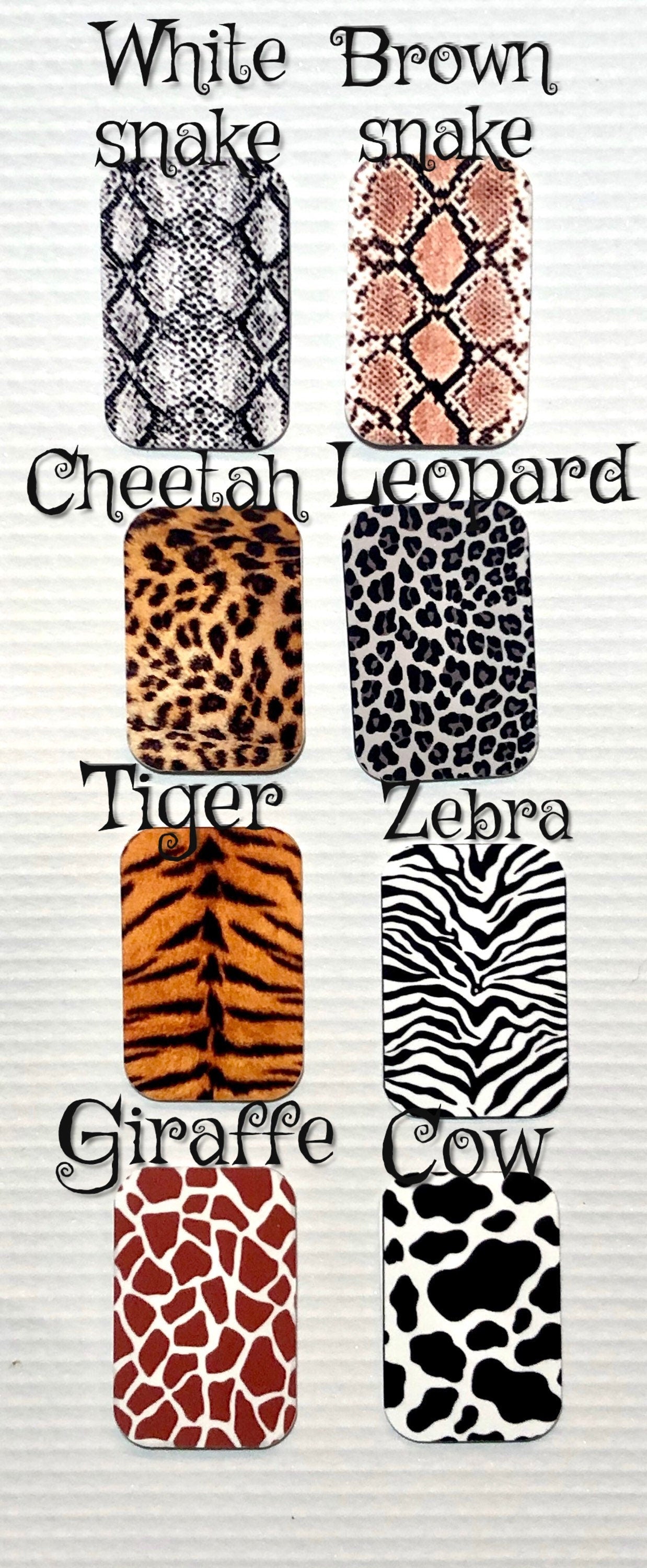 Animal Print BB Mitchell Xray Markers Customized with Lead Initials
