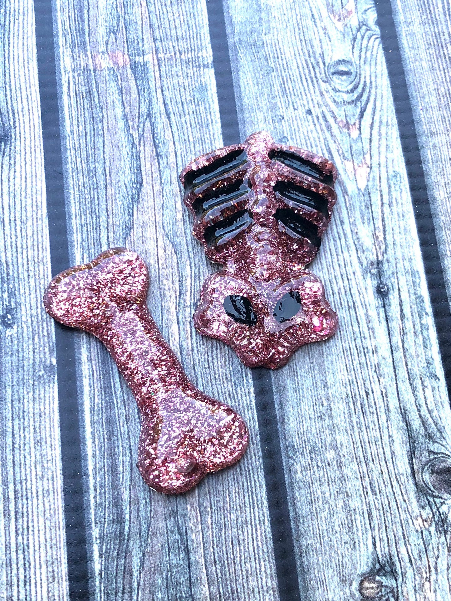 Rose Gold Torso and Bone Xray Markers Customized with TWO Initials