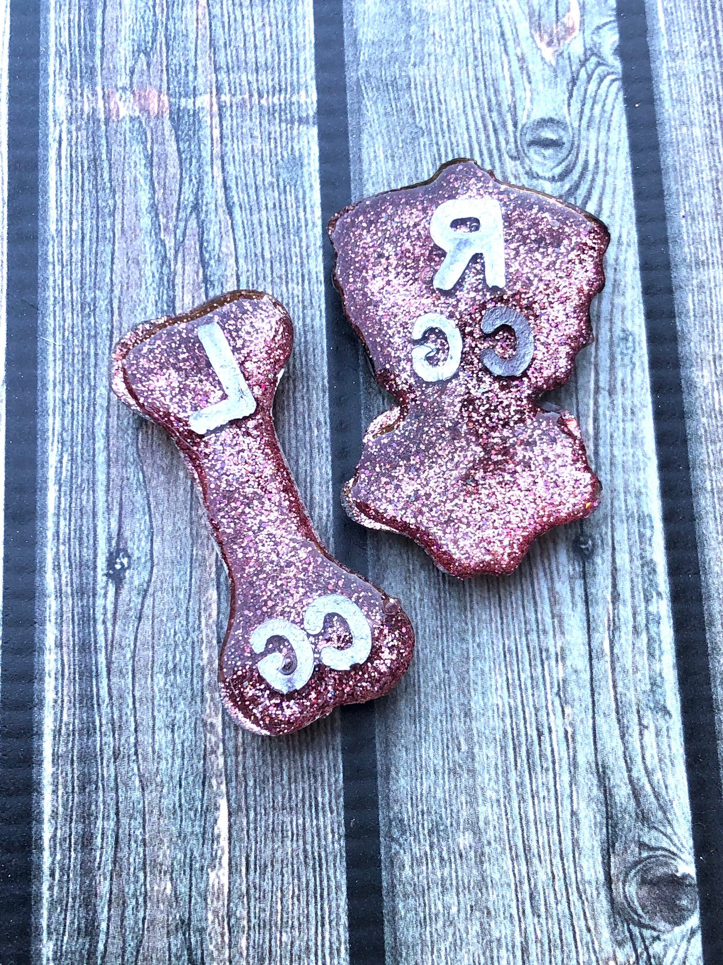 Rose Gold Torso and Bone Xray Markers Customized with TWO Initials