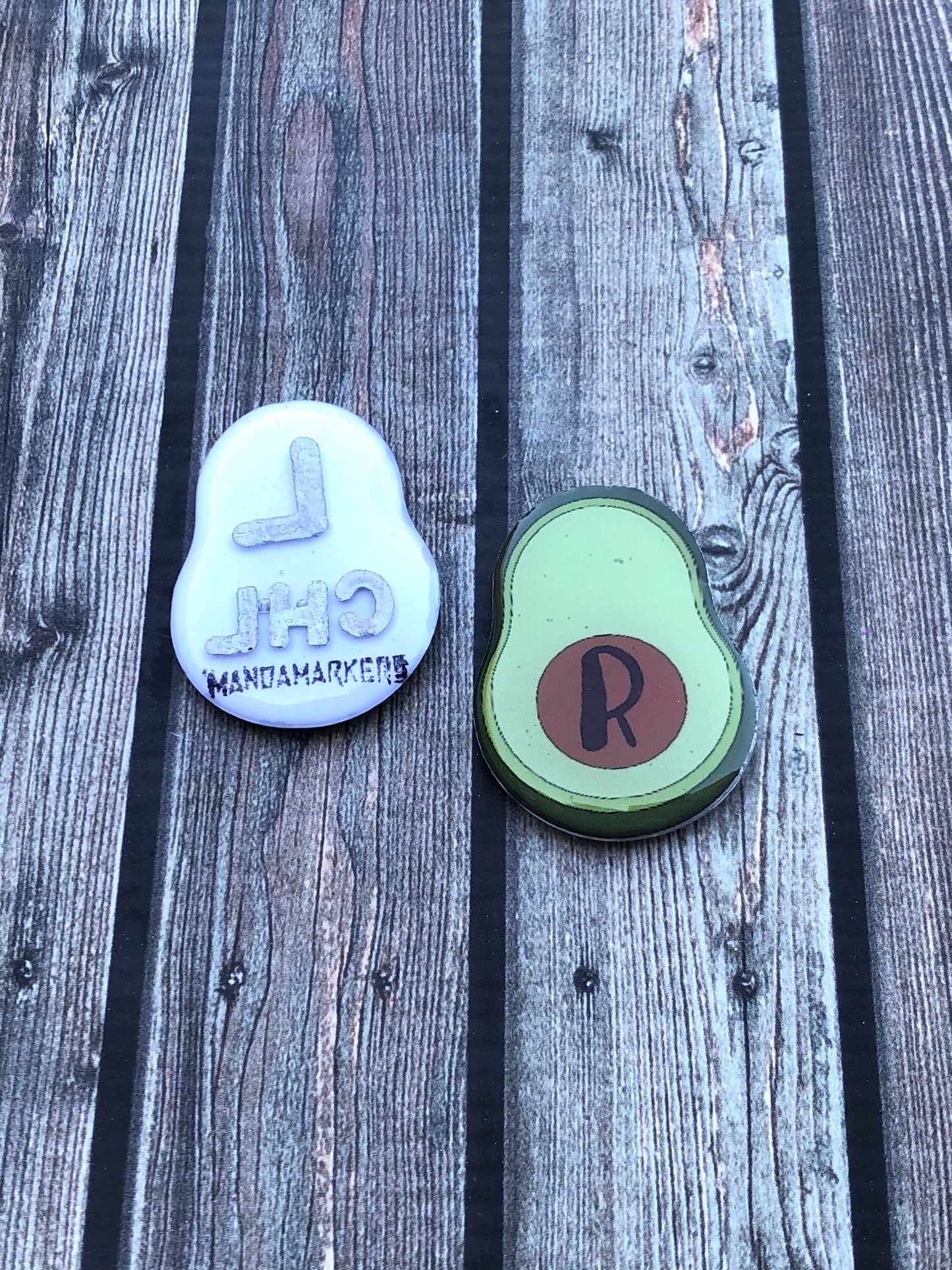 Xray Markers Avocado Customized with Lead Initials