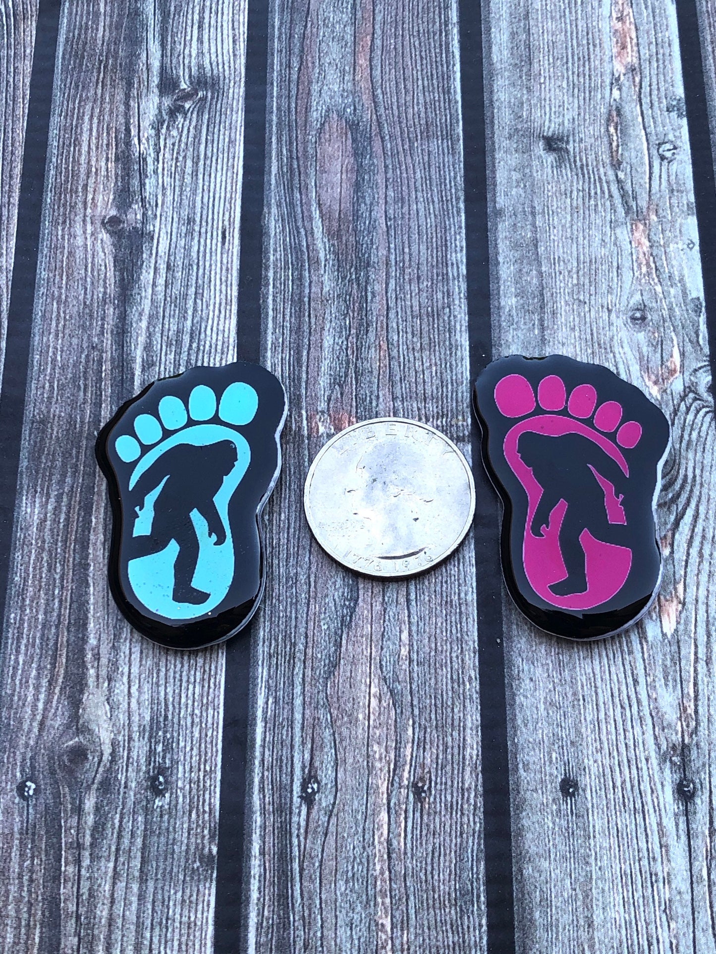 Bigfoot Sasquatch Xray Markers Customized with Initials