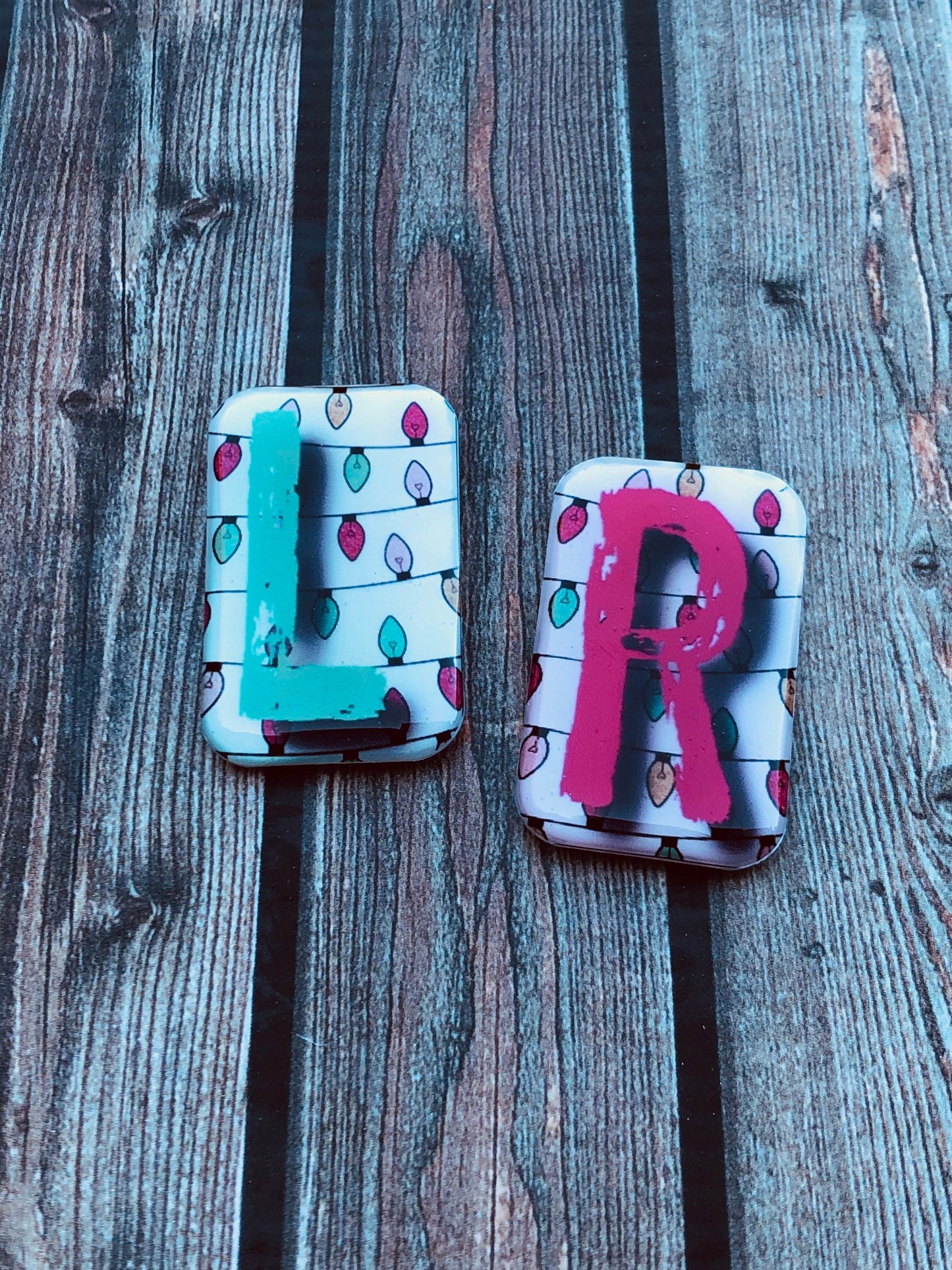 Christmas Lights Xray Markers Customized with Initials