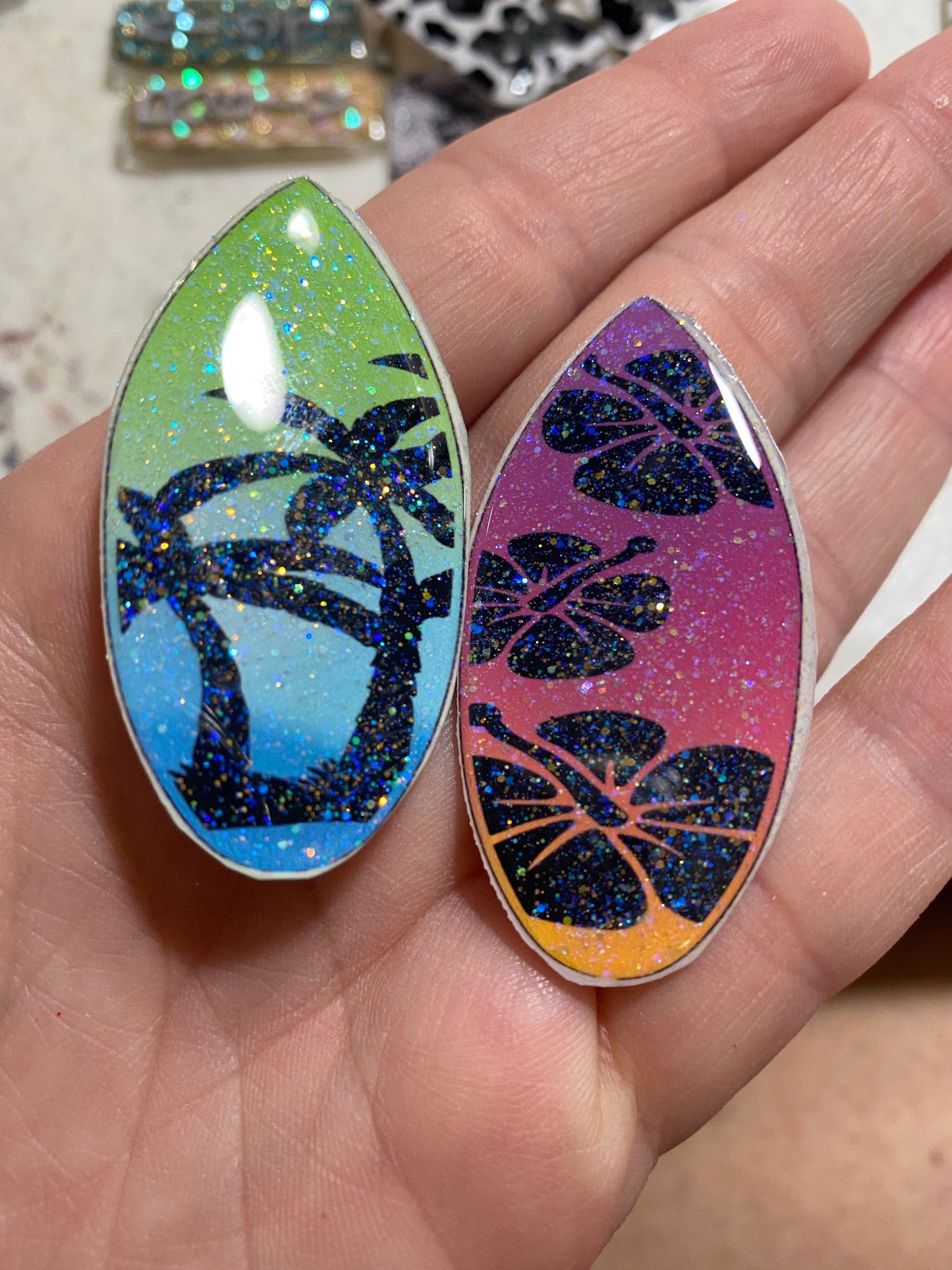 Xray Markers Surf Board Glittery Ombre