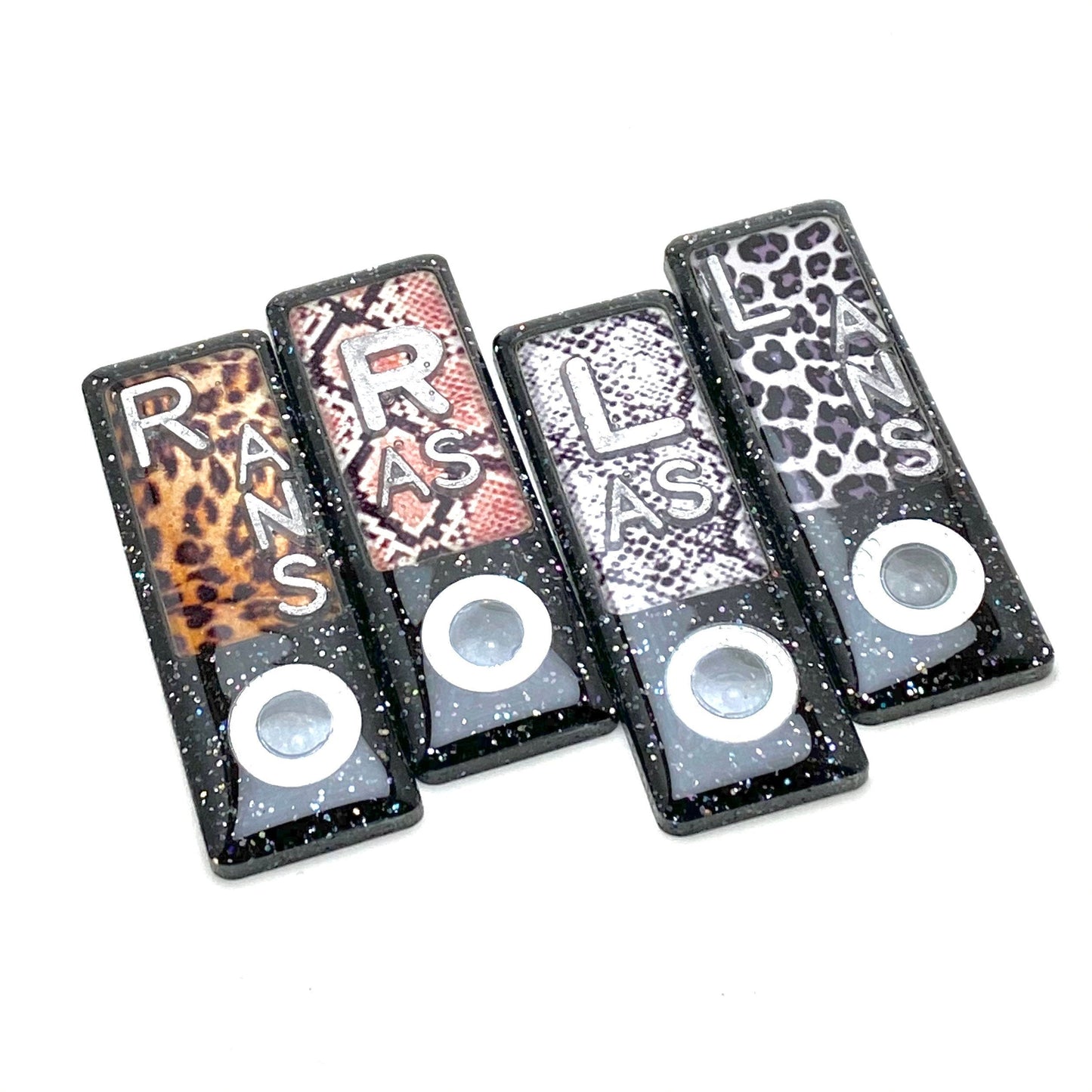 Animal Print BB Mitchell Xray Markers Customized with Lead Initials