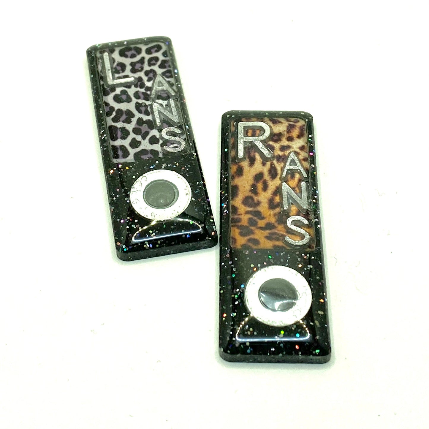 Animal Print BB Mitchell Xray Markers Customized with Lead Initials