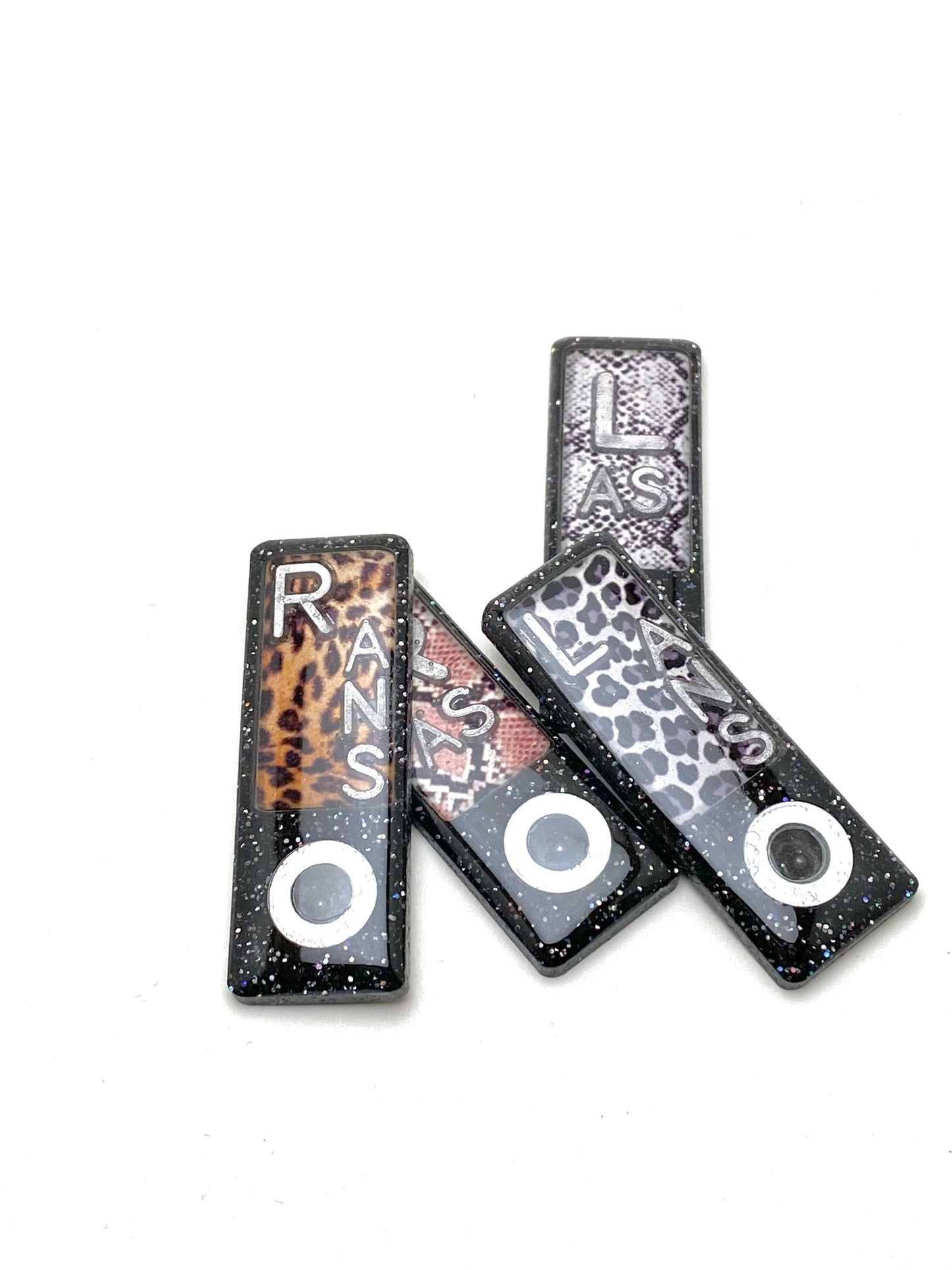 Animal Print BB Mitchell Xray Markers Customized with Lead Initials