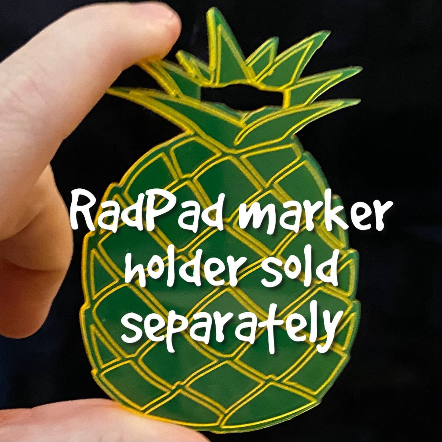 Gold Foil Pineapple Xray Markers Customized with Gold Initials