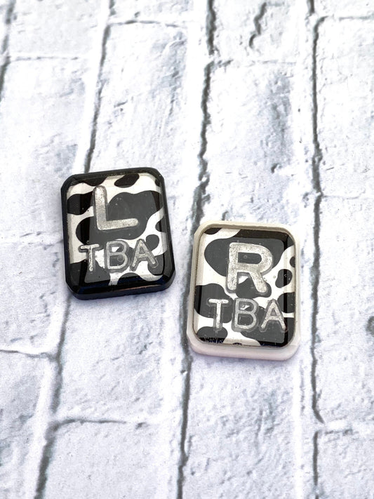 Cow Print Xray Markers Customized with 2-3 Initials