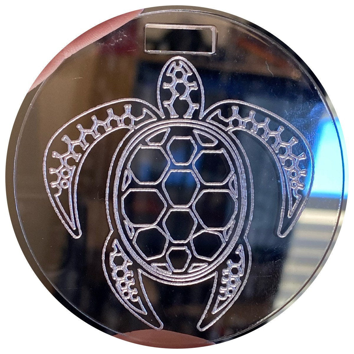 RadPad Etched Acrylic Sea Turtle  for Holding Xray Markers