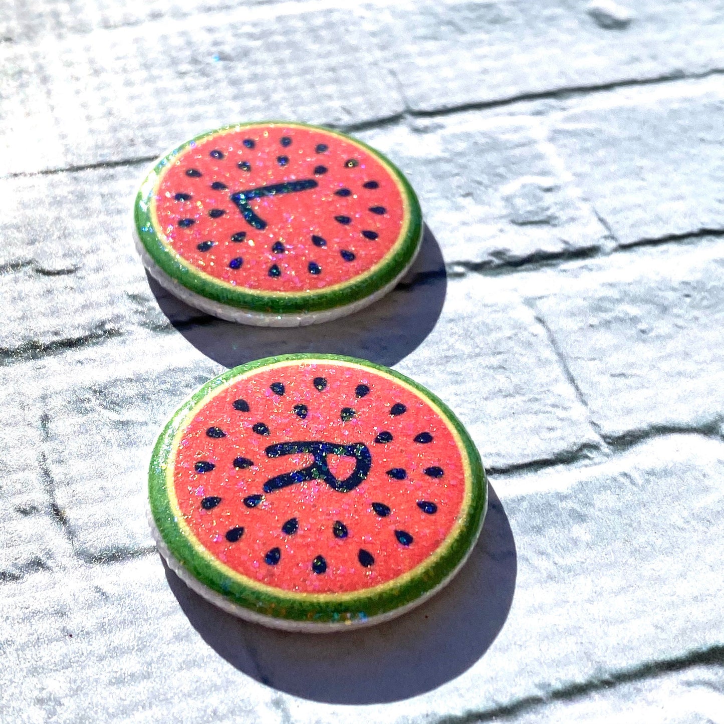 Watermelon Sparkle Xray Markers Customized with Lead