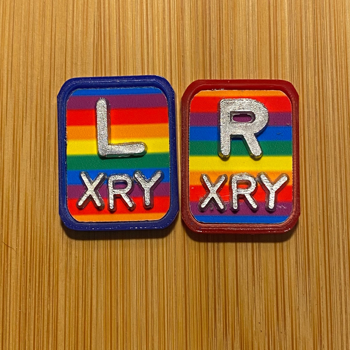 Retro Rainbow Xray Markers with 2-3 Initials
