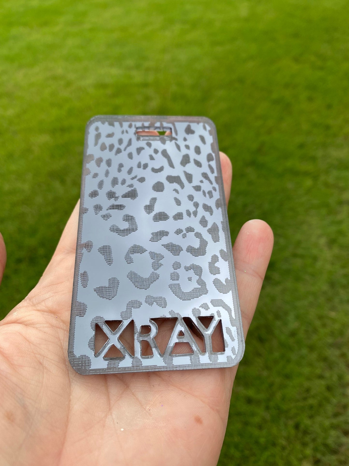 Rad Pad Leopard Black Metallic  for Holding Xray Markers