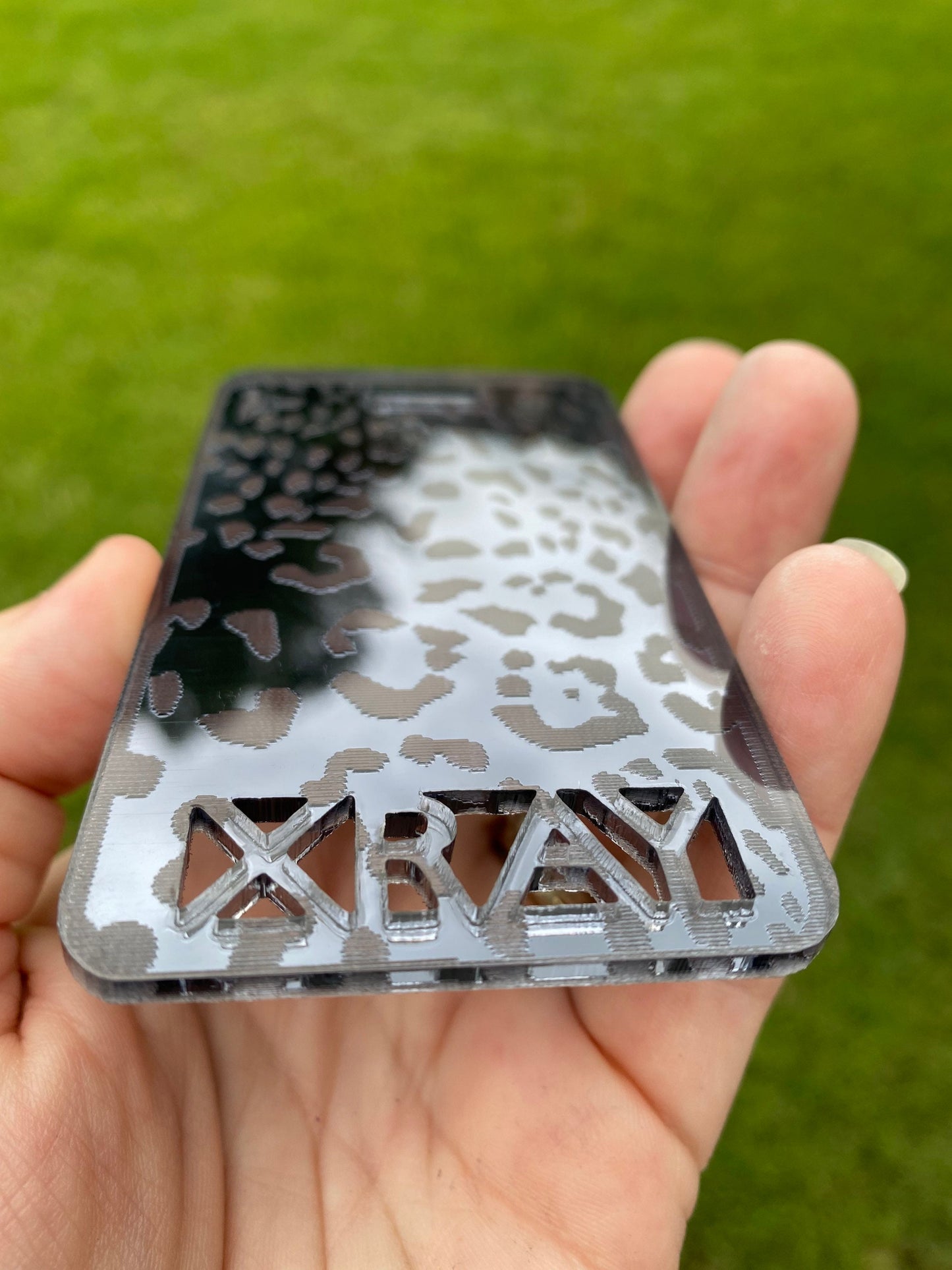Rad Pad Leopard Black Metallic  for Holding Xray Markers