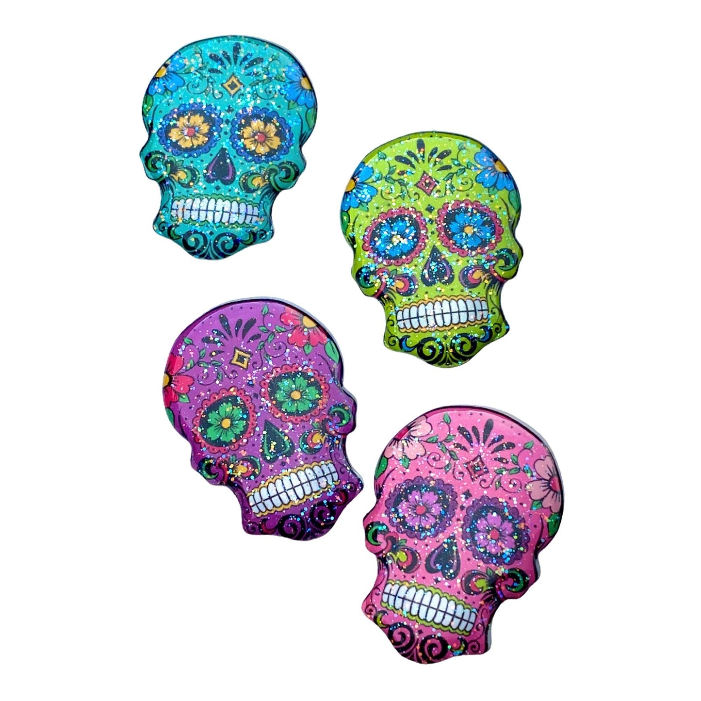 Sugar Skull Xray Markers Blue and Pink Customized with Initials