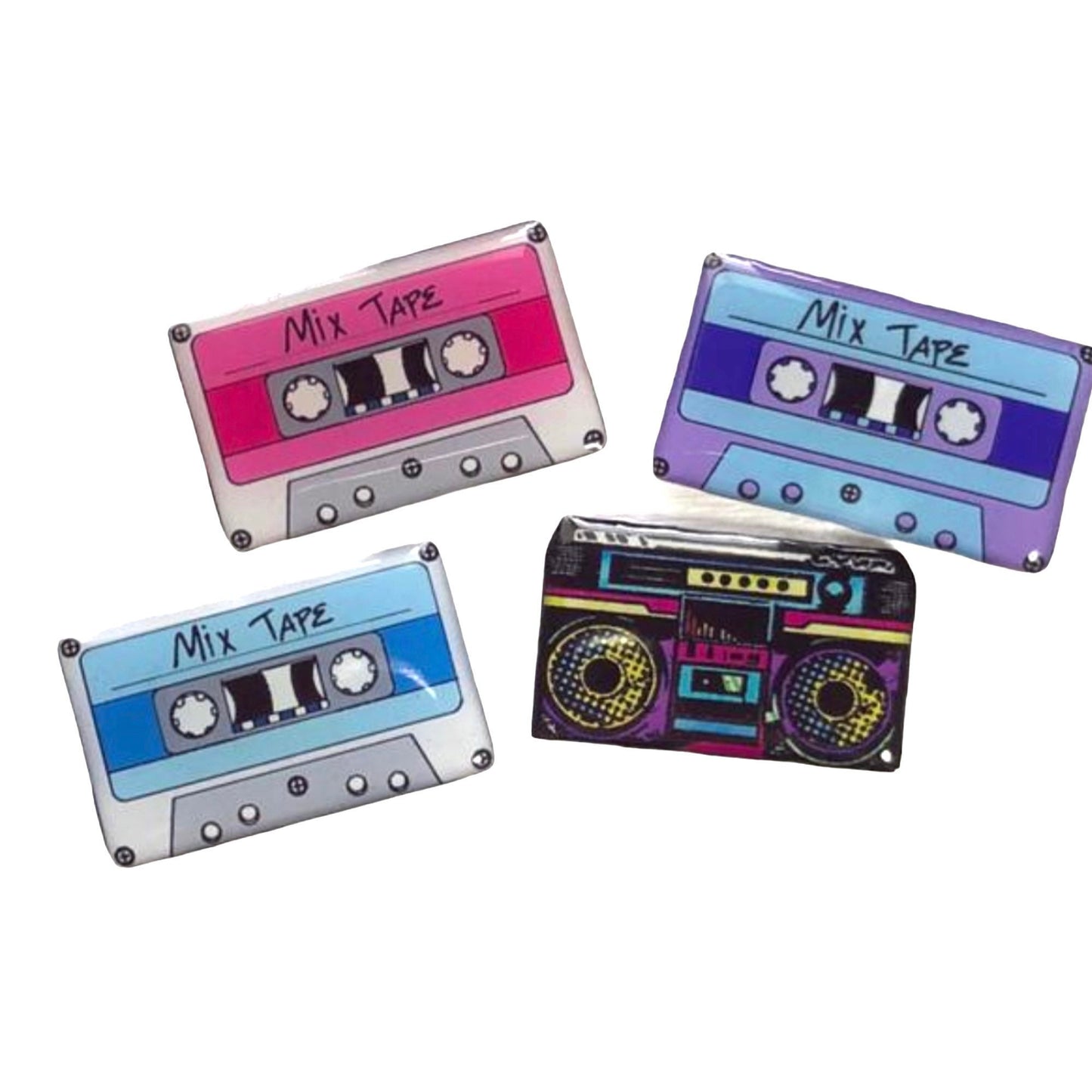 Mixed Tape and Stereo Box Xray Markers Customized with Initials