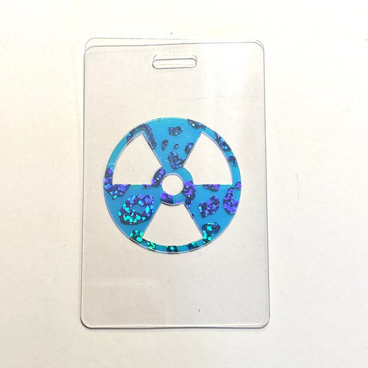 Rad Pad for Holding Xray Markers Holographic Leopard Radiation Symbol