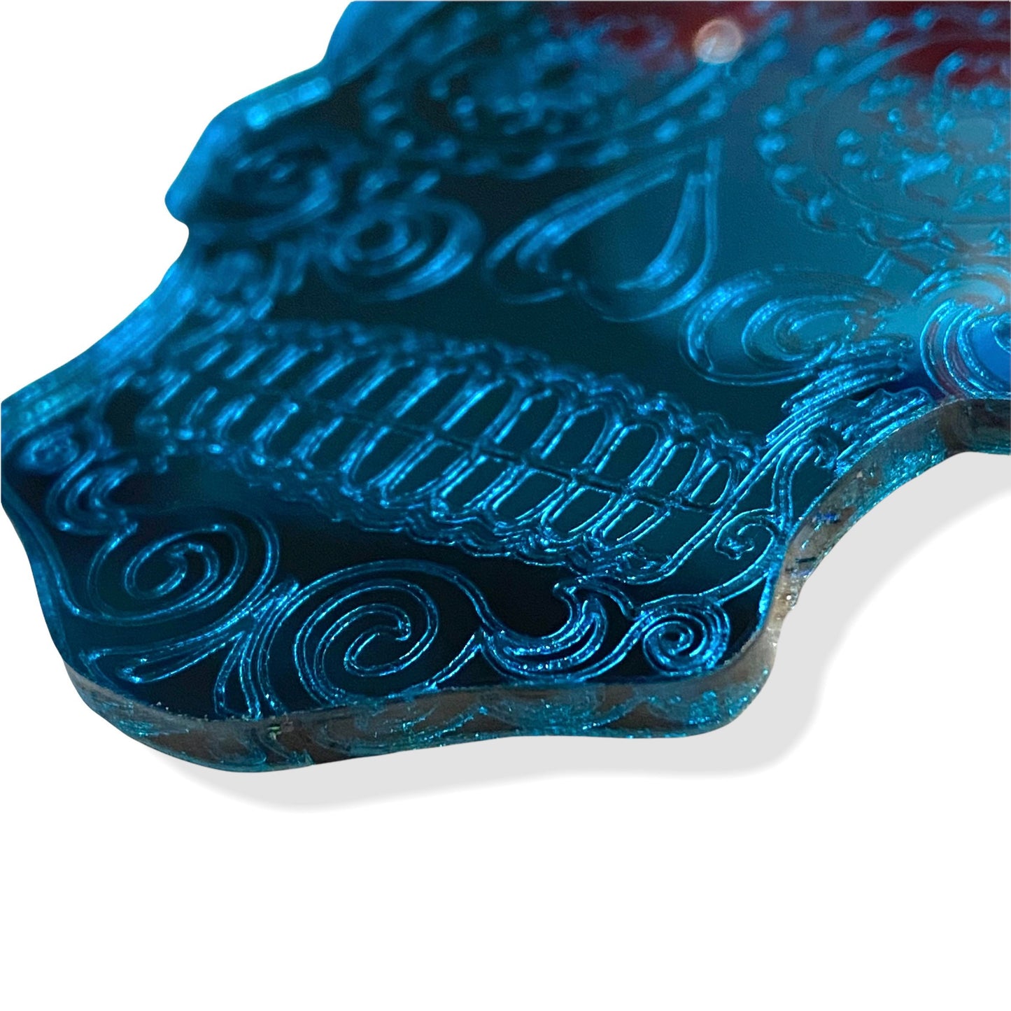 Radpad Teal Mirror Look Sugar Skull  for Holding Xray Markers