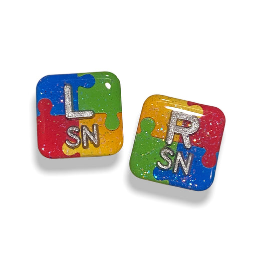 Xray Markers Autism Puzzle Customized with Initials