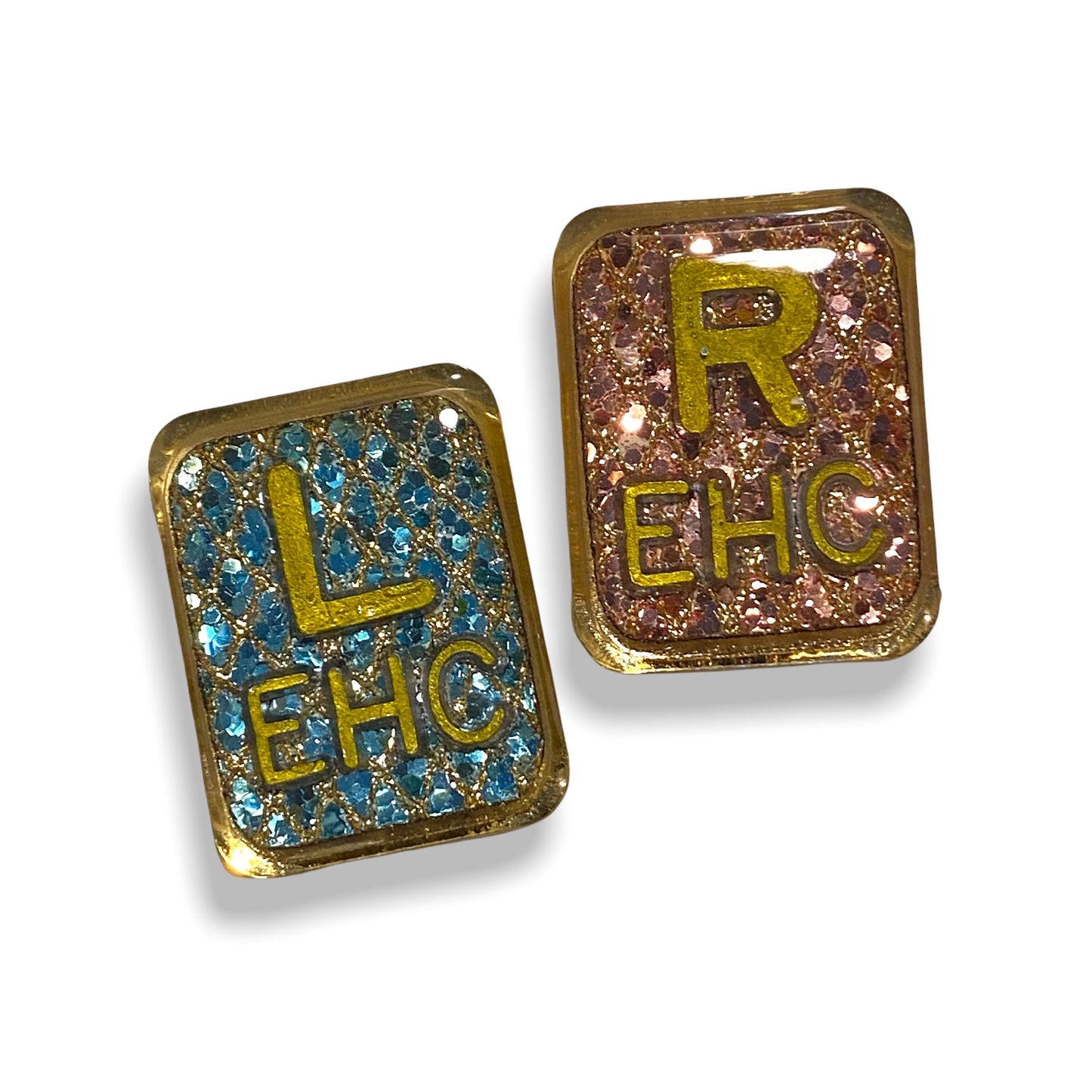 Fancy Sparkle Xray Markers Customized with Gold Lead Letters