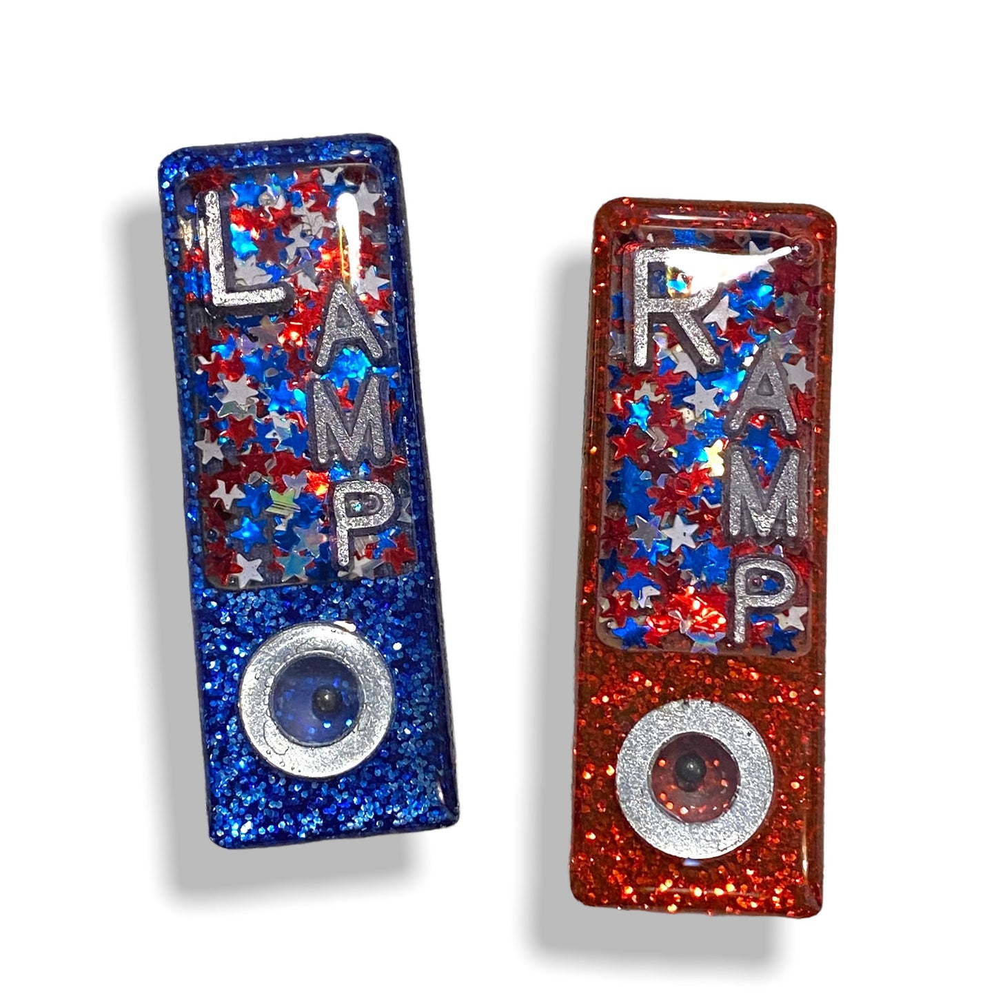Independence Day  BB Position Bead Xray Markers Customized with 2-3 initials