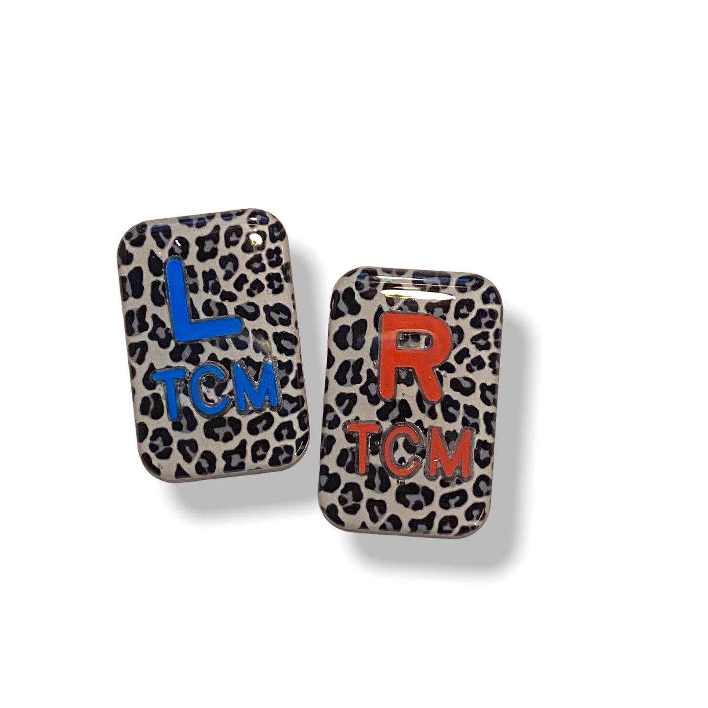Animal Print Print Xray Markers Customized with Black Lead Initials