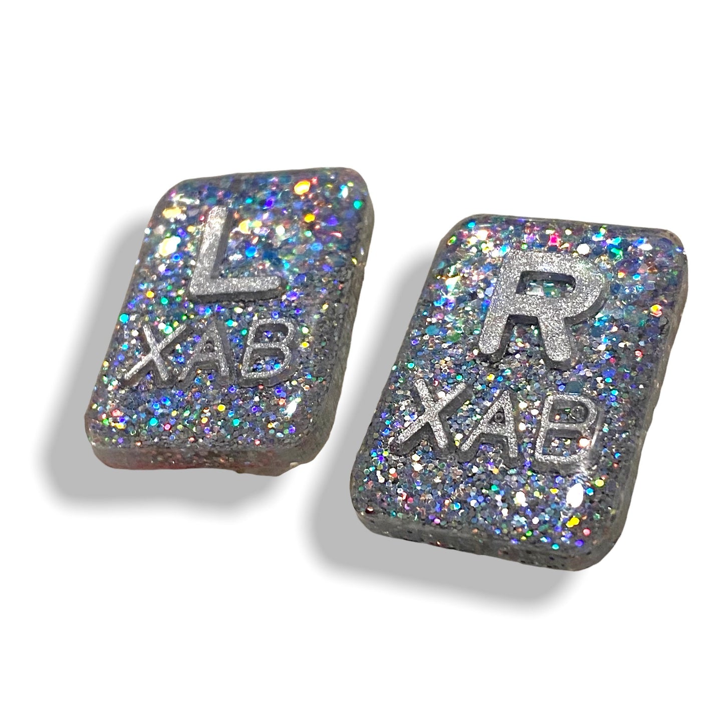 Ombre Silver Xray Markers Rectangle Customized with Initials