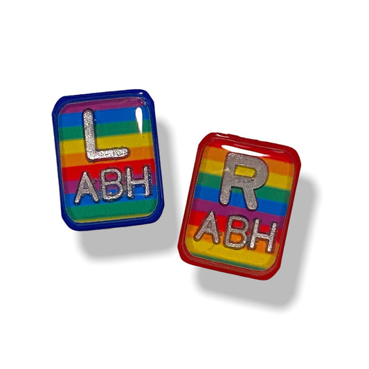 Retro Rainbow Xray Markers with 2-3 Initials