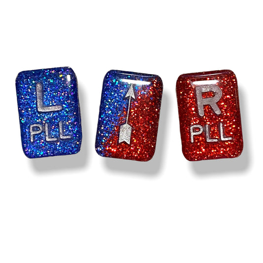 Red and Blue Beginners Set with Initials/Arrow X-ray Markers