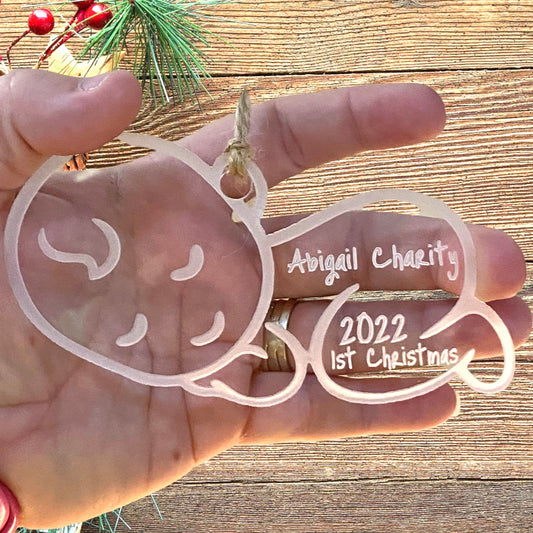 Baby First Christmas Custom Ornament Gift Baby Shower