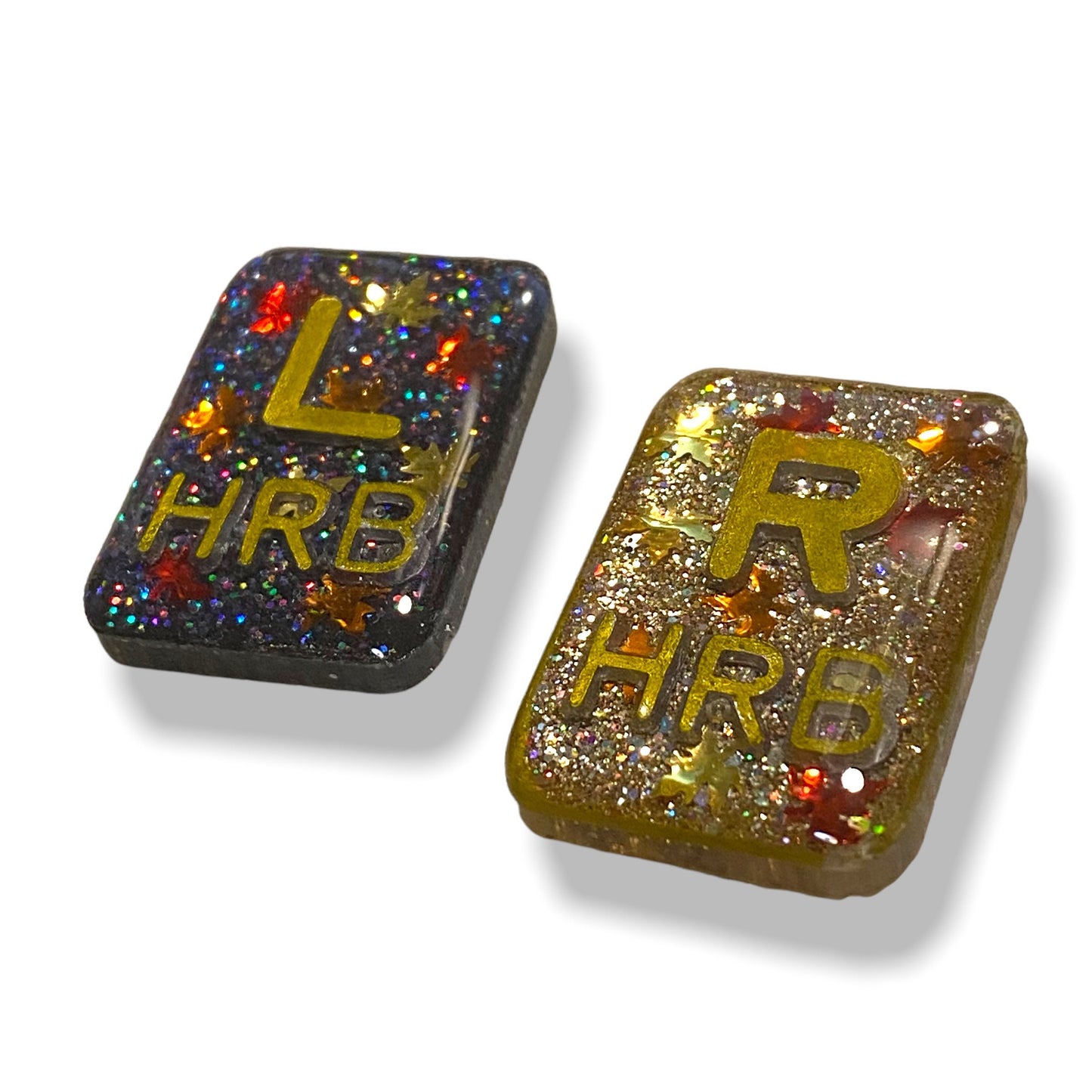 Xray Markers Fall Leaves with Gold Initials