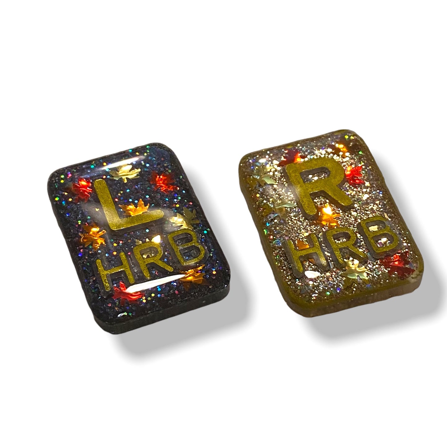 Xray Markers Fall Leaves with Gold Initials