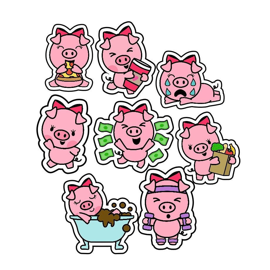 Pig Out Xray Markers Customized with Initials