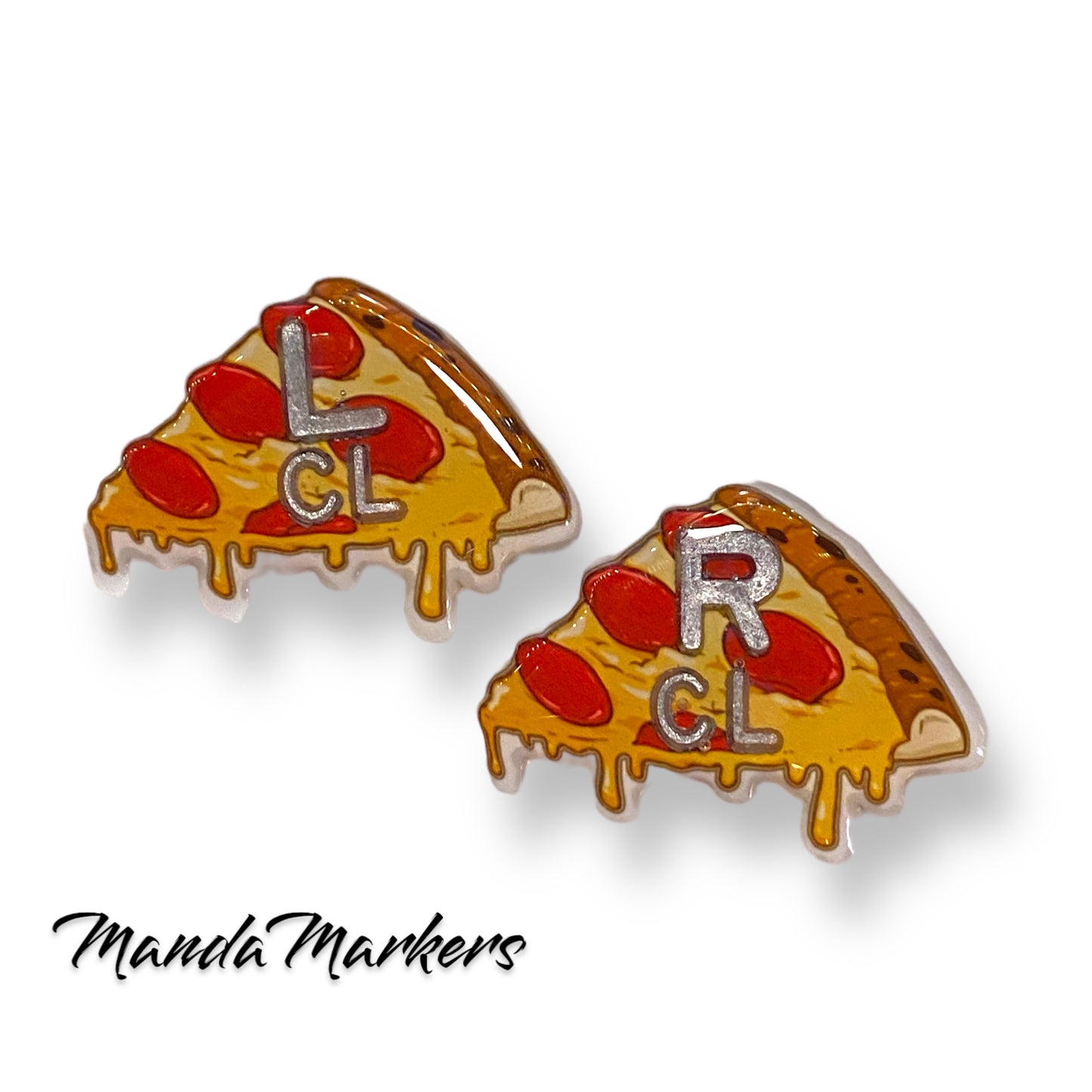 Pizza Xray Markers Customized with Initials